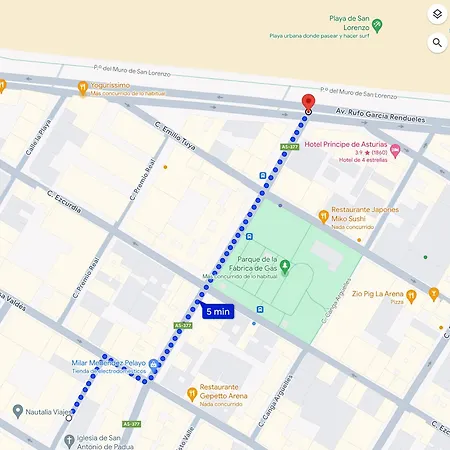 Playa San Lorenzo Con Parking Gratis *